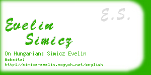 evelin simicz business card